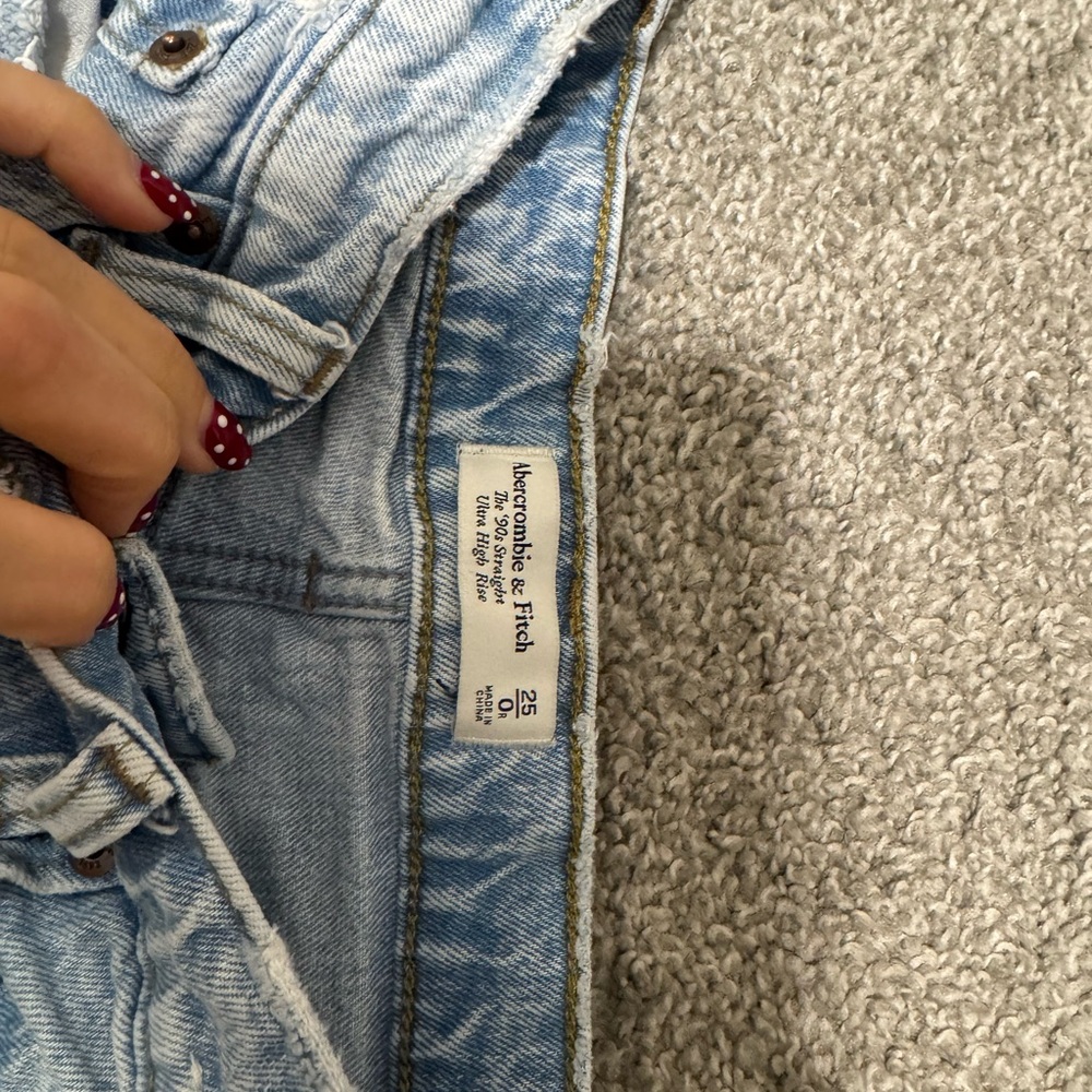 Abercrombie & Fitch Sky Blue High Rise Jeans